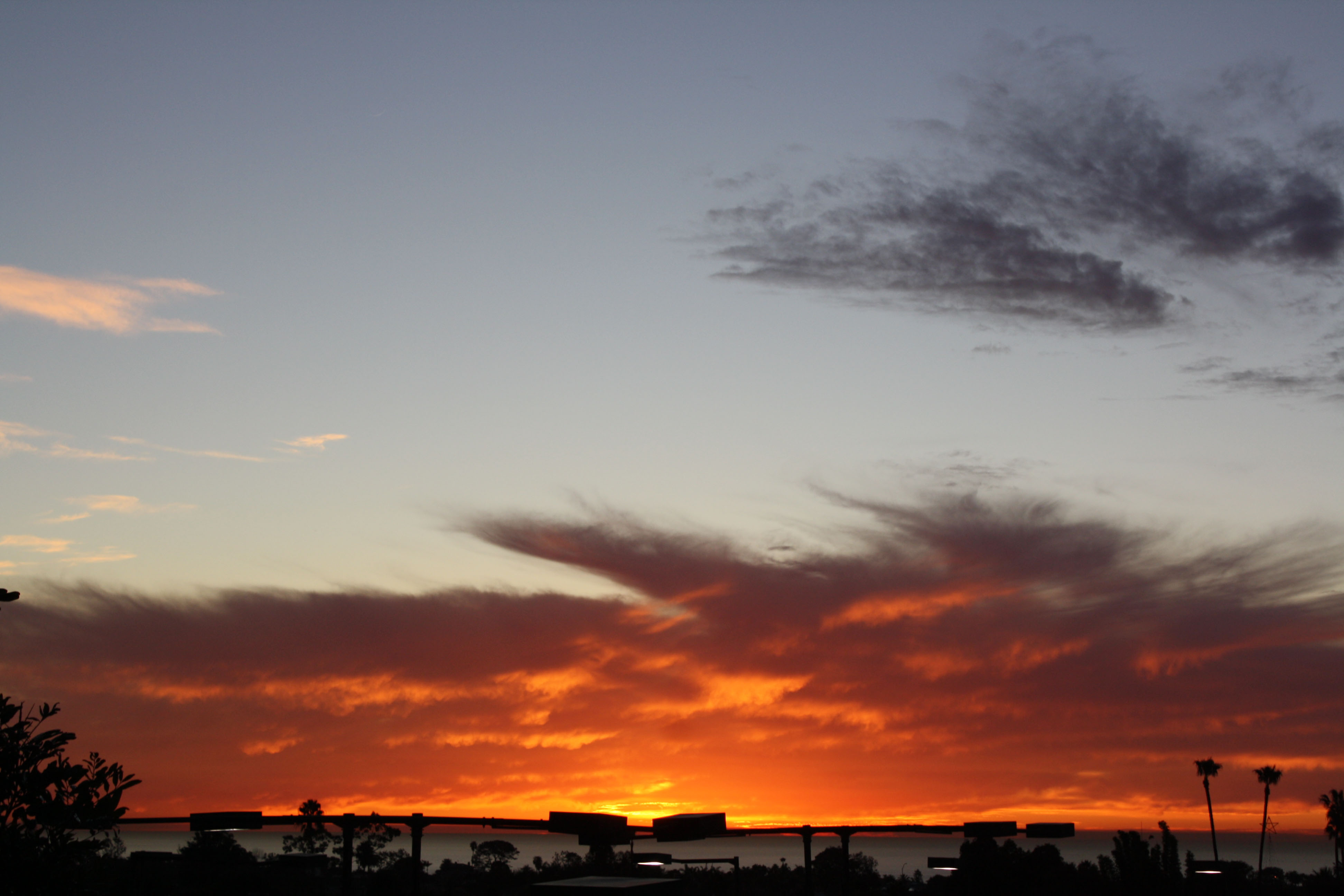 Sunset on January 5th 2011 from Cardiff